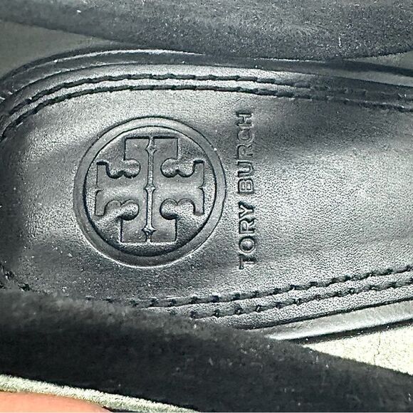 Tory Burch Saray Kitten Heels – Black Leather & Suede – Women’s Size 9.5 - Picture 11 of 12